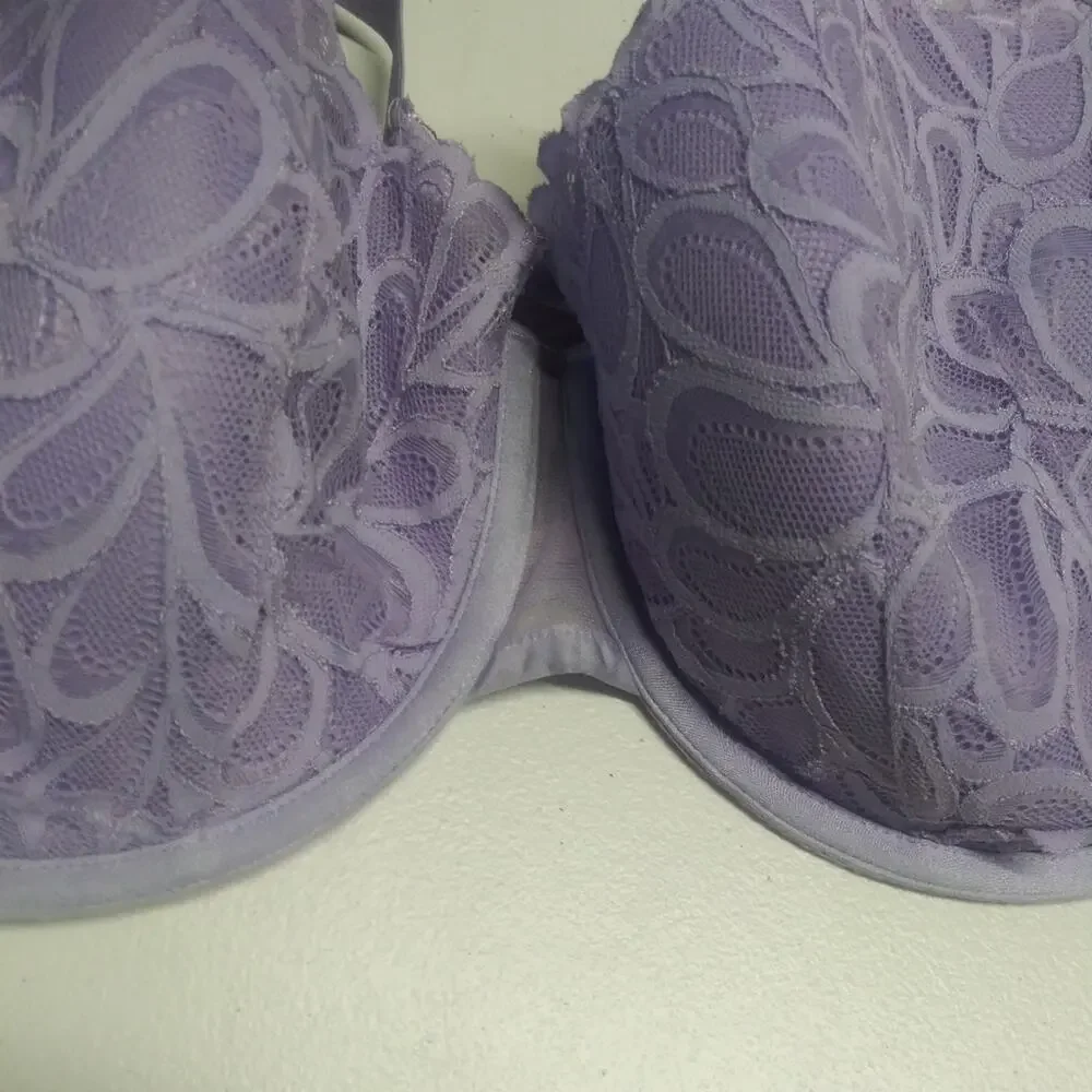 Savage X Fenty Savage Not Sorry Lightly Lined Lace Balconette Bra Size 44DD